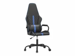 Discount Clicnbuy piezas Silla gaming con masaje cuero sintético y negro Azul