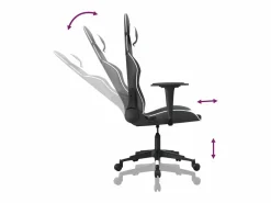 Sale piezas Silla gaming cuero sintético y blanco Silla Gaming