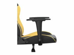 Online Clicnbuy piezas Silla gaming de masaje cuero sintético negro y Dorado