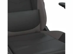 Discount Clicnbuy piezas Silla gaming de masaje cuero sintético negro y Gris