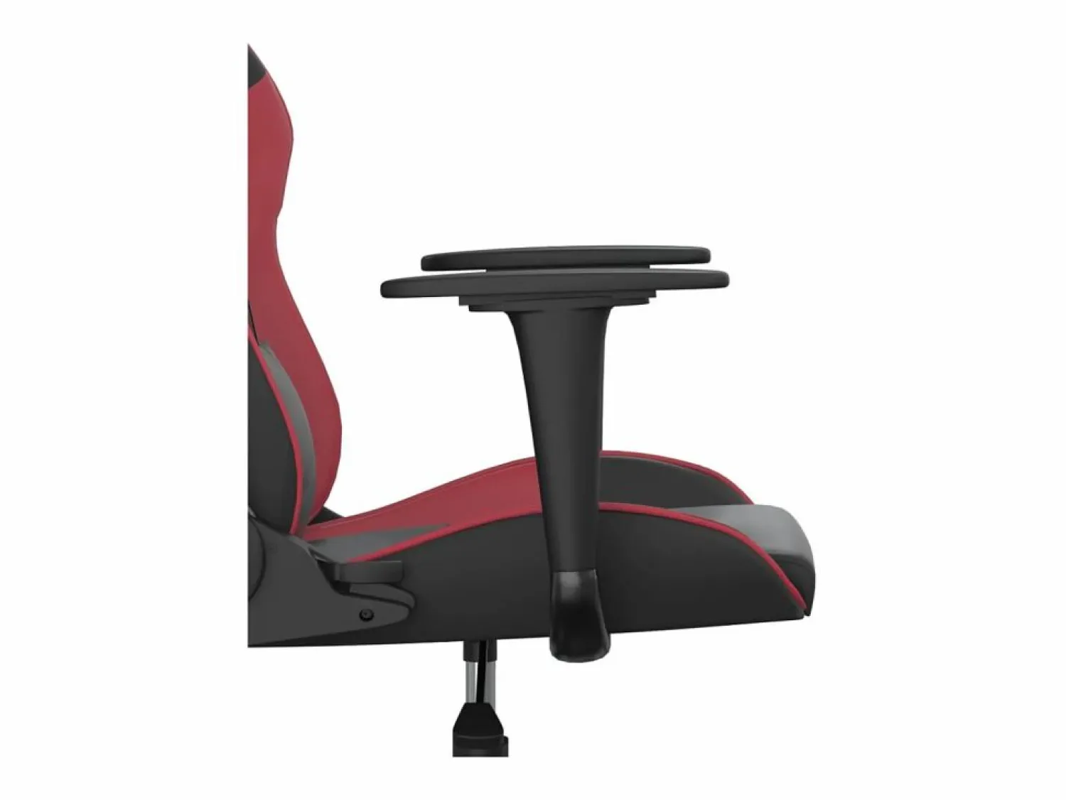 Sale piezas Silla gaming de masaje cuero sintético negro y vino tinto Silla Gaming
