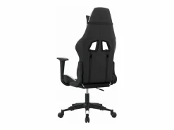 Clicnbuy piezas Silla gaming de masaje cuero sintético negro y