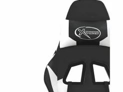Clicnbuy piezas Silla gaming de masaje cuero sintético negro y