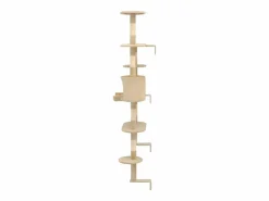 Garden Furniture Pilnar Rascador de gatos de pared con poste de sisal 194 cm