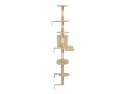 Garden Furniture Pilnar Rascador de gatos de pared con poste de sisal 194 cm