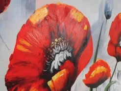 Online Pintura al óleo Amapola roja pintada a mano Cuadro