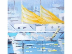Best Pintura al óleo barcos pintados a mano Cuadro