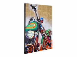 Best MCW Pintura al óleo moto pintada a mano Multicolor