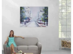 Online Pintura al óleo pueblo pintado a mano Cuadro
