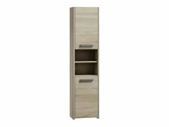 Online TOPESHOP PISA - Armario de baño estilo moderno -170x40x30cm - Armario de pared de baño - Almacenamiento de baño Color natural claro