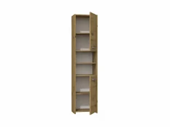 New PISA - Mueble de baño de estilo moderno - 170x40x30cm - Mueble de baño columna - Almacenamiento de baño - Imitación madera Columna De Baño