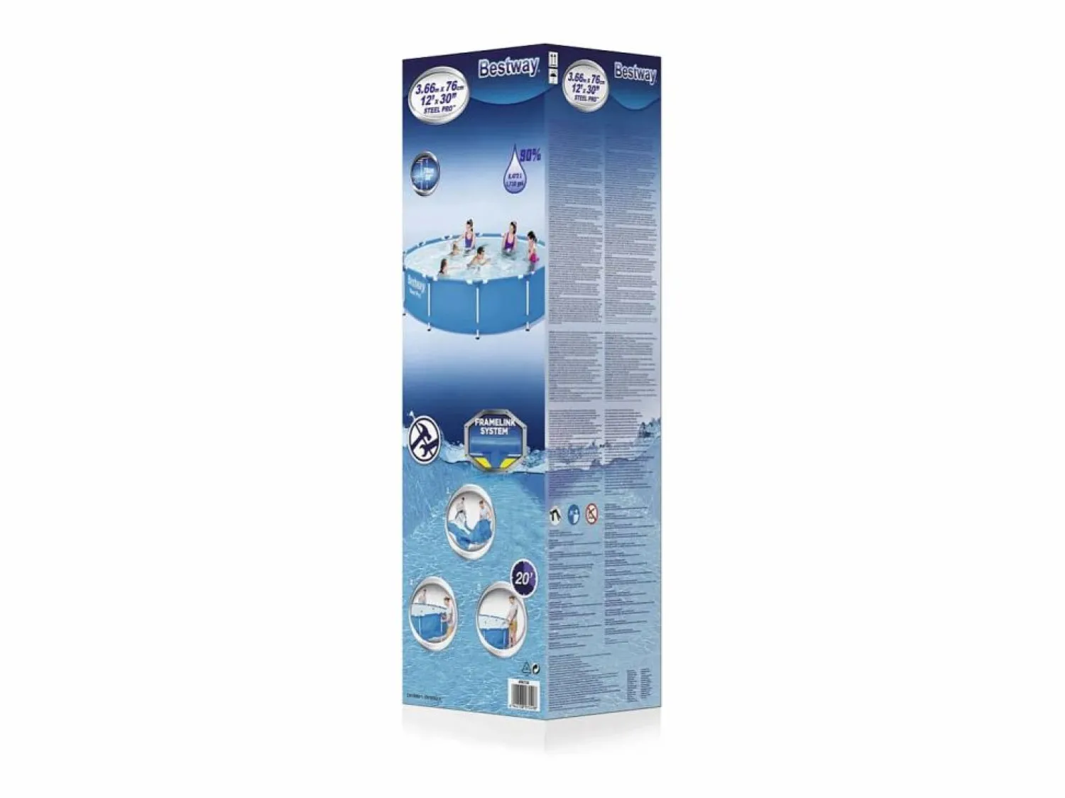 Online Piscina con estructura Steel Pro 366x76 cm ES544716 Piscina Desmontable