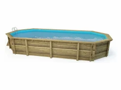 Habitat et jardin Piscina de madera "Ibiza" - 8.57 x 4.57 x 1.31 m