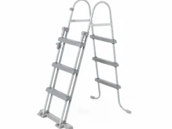 Discount Bestway Piscina Desmontable Tubular Power Steel 404x201x100 cm Depuradora Cartucho 2.006 L/H y Escalera Gris