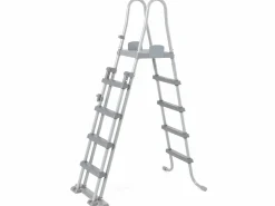 Bestway Piscina Desmontable Tubular Power Steel 640x274x132 cm Depuradora de Arena 5.678 L/H con Cobertor y Escalera