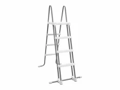 Intex Piscina elevada ovalada 503x274x122cm con bomba, escalera y accesorios Gris claro