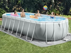 Online Piscina elevada ovalada 610x305x122cm con escalera y bomba 26798 Piscina Tubular