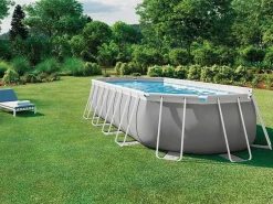 Online Piscina elevada ovalada 610x305x122cm con escalera y bomba 26798 Piscina Tubular