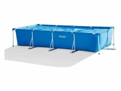 Clearance Intex Piscina elevada rectangular 450x220x84 cm con bomba Azul