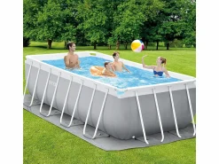Intex Piscina elevada rectangular 400x200x122 cm con bomba y escalera