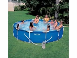 Intex Piscina elevada redonda 366x76 cm con bomba y cartucho