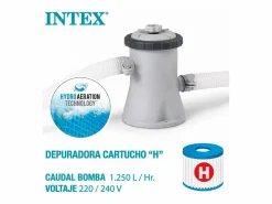 Sale Intex Piscina hinchable Easy Set 3853L 4 personas con depuradora Ø305x76 cm Azul