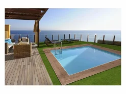 Habitat et jardin Piscina rectangular de madera "Caimans" - 4,10 x 3,00 x 1,24 m