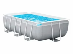 Best Piscina rectangular desmontable Prism Frame 3539L con depuradora+escalera gris 300x175 cm Piscina Tubular