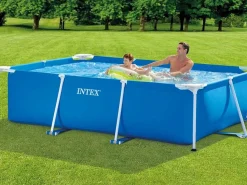 Best Piscina rectangular Small Frame familiar 28271 2282L 65x260x160 cm Piscina Tubular