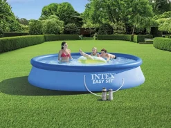 Sale Intex Piscina redonda hinchable Easy Set 7290L con depuradora Ø396x84 cm Azul