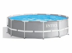 Discount Piscina redonda 366x99 cm con depuradora y escalera Piscina Tubular