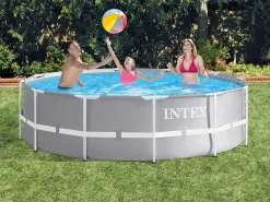 Discount Piscina redonda 366x99 cm con depuradora y escalera Piscina Tubular