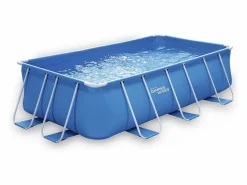 Habitat et jardin Piscina tubular - LUDO 1 - 4 x 2 x 1 m - Filtración cartucho