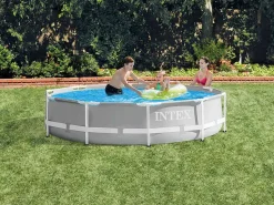 Intex Piscina tubular Prism Frame redonda 3,66 x 0,76 m - - claro