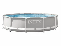 Intex Piscina tubular Prism Frame redonda 3,66 x 0,76 m - - claro
