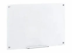 Pizarra Magnética de Cristal SucceBuy, 90 x 60cm, Borrado en Seco Sin Marco