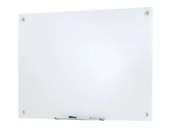 Pizarra Magnética de Cristal SucceBuy, 90 x 60cm, Borrado en Seco Sin Marco