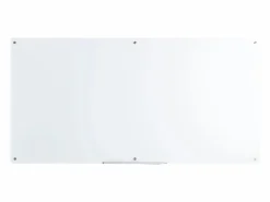 Discount Pizarra Magnética de Cristal SucceBuy, 182,9x91,5 cm, Borrado en Seco Sin Marco Blanco