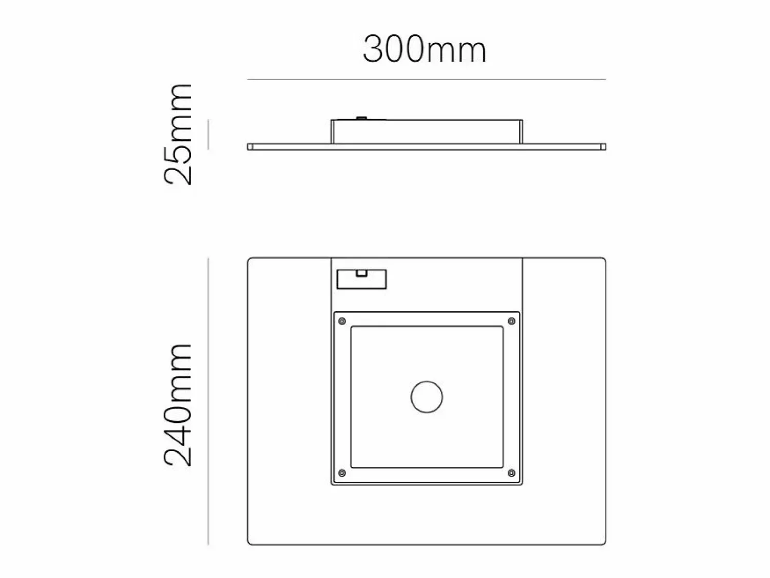 Pla Corten - Aplique de pared LED de 35 W con interruptor CCT 2700K/3200K/4000K en aluminio, luz de pared ascendente - Beneito & Faure
