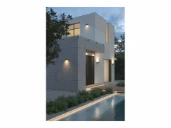 Pla XL - Aplique LED de pared de 35 W con interruptor CCT, 2700 K/3200 K/4000 K, aluminio, luz de pared ascendente - Beneito & Faure Blanco