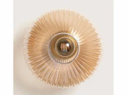 Clearance Plafón de Techo Metal y Cristal Basile Ámbar Plafón