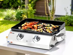 Discount Plancha de asar a gas VERA 200 2 quemadores 5,3kW Plancha Cocina
