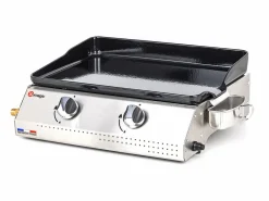 Discount Plancha de asar a gas VERA 200 2 quemadores 5,3kW Plancha Cocina