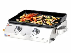 Discount Plancha de asar a gas VERA 200 2 quemadores 5,3kW Plancha Cocina