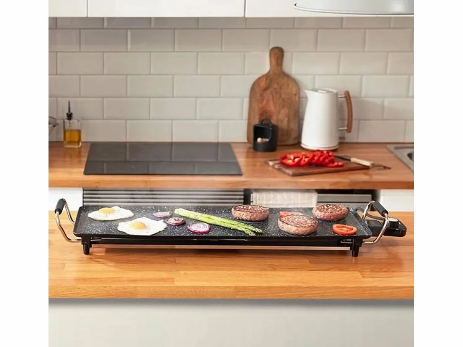 Outlet Plancha de asar eléctrica Cecotec Tasty&Grill 3000 RockWater XL 2400W Plancha Cocina