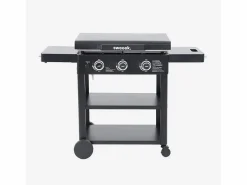 Clearance Plancha de gas 3 quemadores acero inoxidable con carrito, 12kw Plancha Cocina