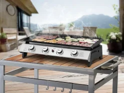 Habitat et jardin Plancha de gas 4 quemadores "Jolly" - 10 Kw -