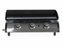 Hot Plancha de gas de 3 quemadores 7,5kw + carro Plancha Cocina