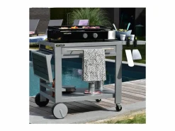 Online Cook'in Garden Plancha de gas FINESTA 2B - 2 quemadores 5kW Negro