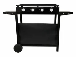 Happy Garden Plancha de gas MÉRIDA 4 quemadores 8kW + carrito
